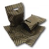 Gift/Fashion Bags - Black / Gold - Large - 12.5'' x 10.75'' - 32mu (Pack of 100)