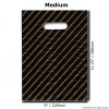 Gift/Fashion Bags - Black / Gold - Medium - 11.25'' x 9'' - 32mu (Pack of 100)