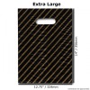 Gift/Fashion Bags - Black / Gold - Extra Large  -  14'' X 12.75''  -  32mu (Pack of 100)