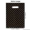 Gift/Fashion Bags - Black / Gold - Extra Large  -  14'' X 12.75''  -  32mu (Pack of 100)