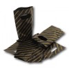 Gift/Fashion Bags - Black / Gold - Extra Small - 7.25'' x 4.25'' - 23mu (Pack of 100)