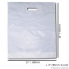 Patch Handle Carrier Bags - Standard - 15'' x 18'' x 3'' - White (Pack of 100)