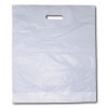 Patch Handle Carrier Bags - Standard - 15'' x 18'' x 3'' - White (Pack of 100)