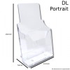 Freestanding Leaflet Holder - DL - Portrait