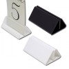 Show Card/Menu Holder Tent - 100mm - Clear / Black / White