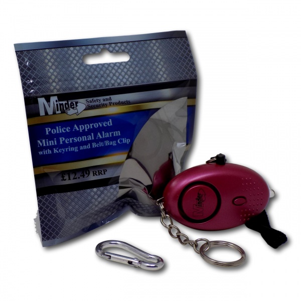 Mini Minder Personal Staff Alarm - Hot Pink