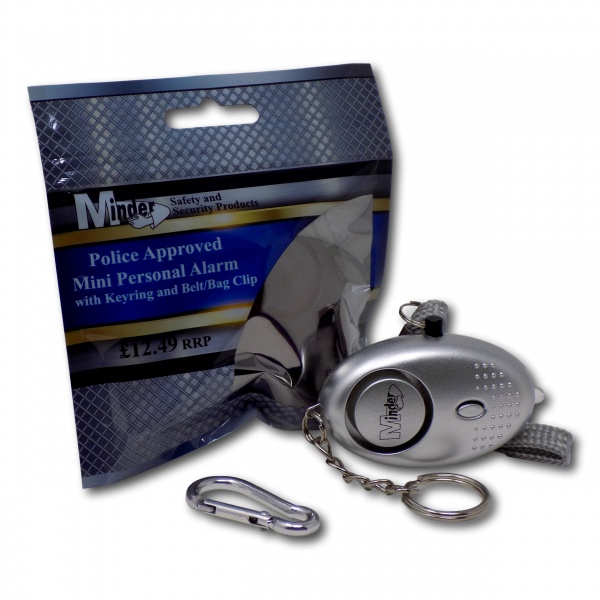 Mini Minder Personal Staff Alarm - Silver