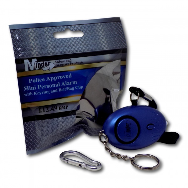 Mini Minder Personal Staff Alarm - Blue