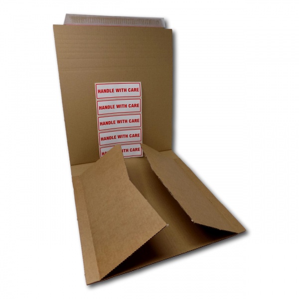 Corrugated Record Mailers - 12'' - 325mm x 325 x 65mm - Pack of 25