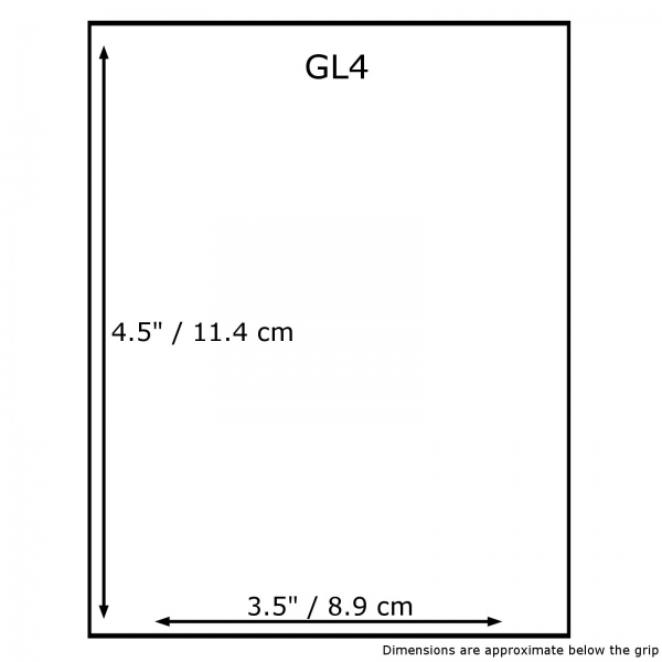 Grip Seal Bags - GL4 - 3.5'' x 4.5'' - 40 micron - Pack of 100