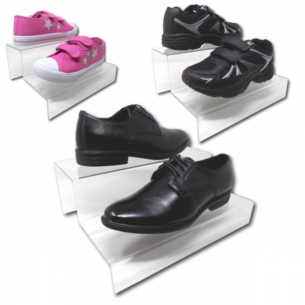 2 Step Shoe Display Stands