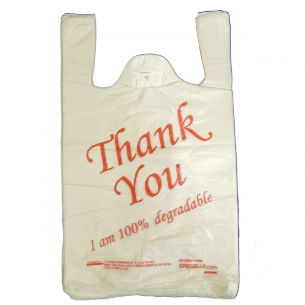Thank You Carrier Bags - Red (Pack of 100)
