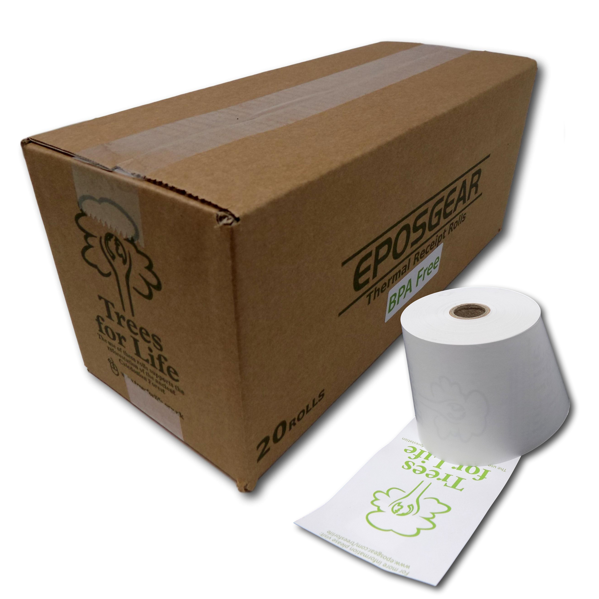 Thermal Rolls - 57 x 57 - Printed - Trees For Life - Box of 20