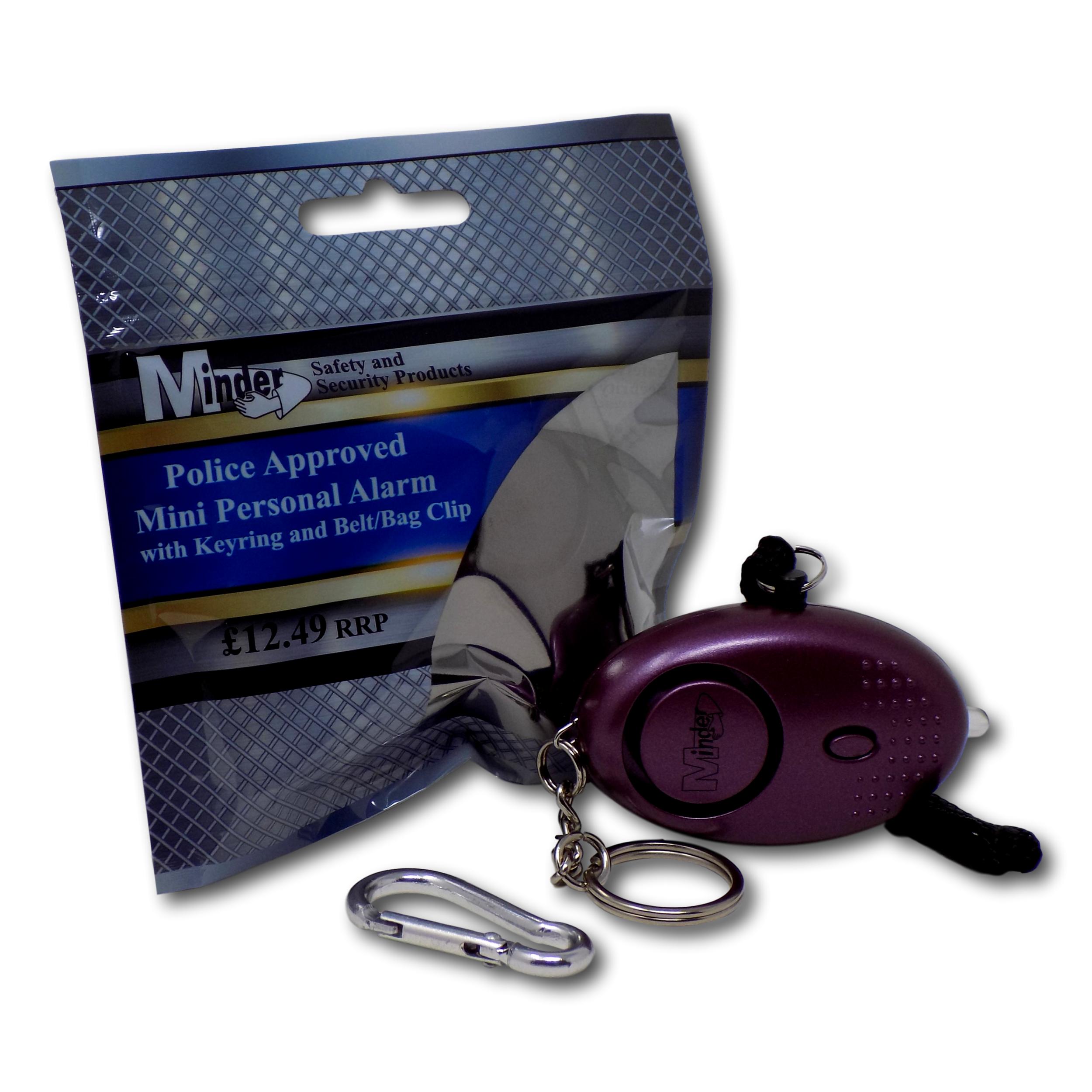 Mini Minder Personal Staff Alarm - Purple