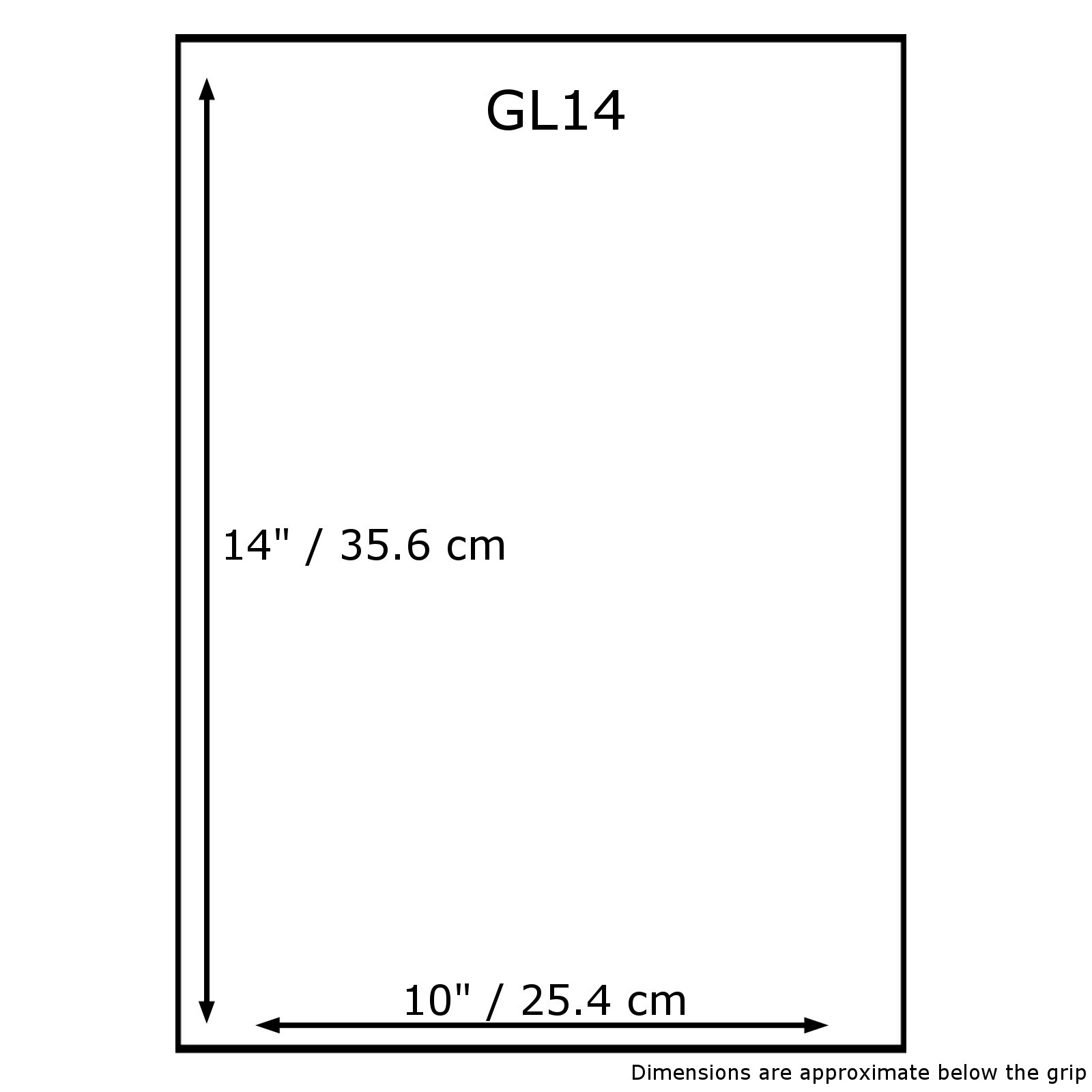Grip Seal Bags - GL14 - 10'' x 14'' - 45 micron - Pack of 100