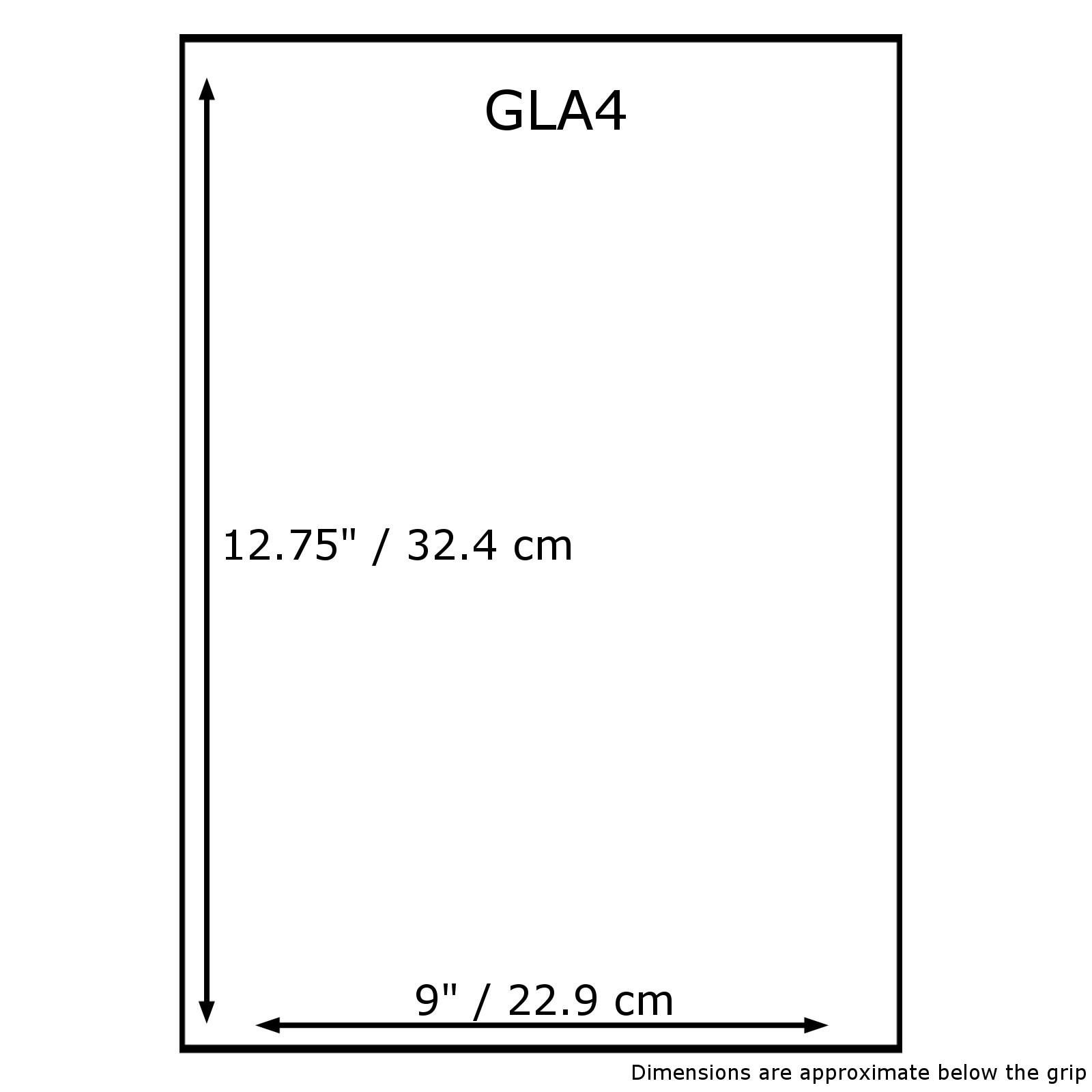 Grip Seal Bags - GLA4 - 9'' x 12.75'' - 45 micron - Pack of 100