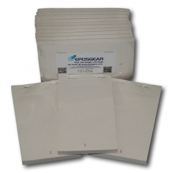 PAD 120 - XL - Single Copy - One Perf - 95mm x 165mm (Pack of 10)