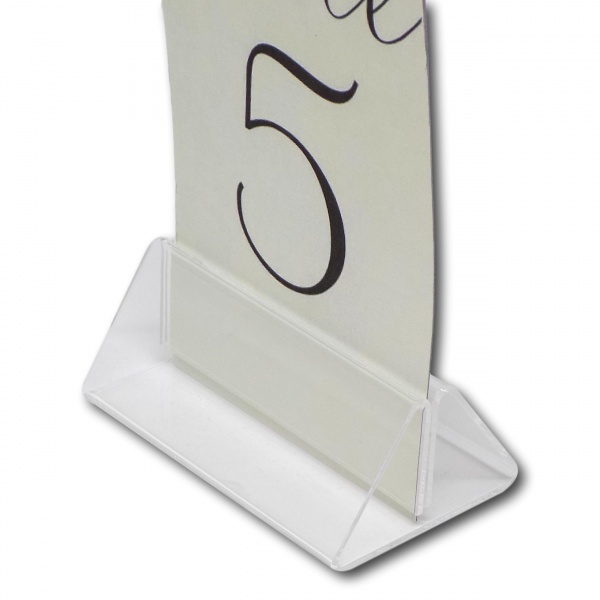 Show Card/Menu Holder Tent - 70mm - Clear